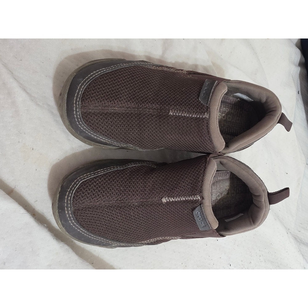 Crocs Mens Swiftwater Mesh Loafers Brown‎ Slip On Shoes 202548 Size M7